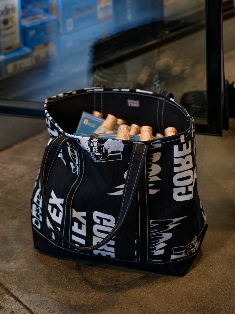 
                  
                    A PATIENT MAN'S ANTICS Canvas Tote Bag / Matthew Miller + Fifth
                  
                