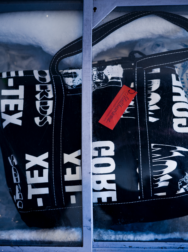 
                  
                    A PATIENT MAN'S ANTICS Canvas Tote Bag / Matthew Miller + Fifth
                  
                