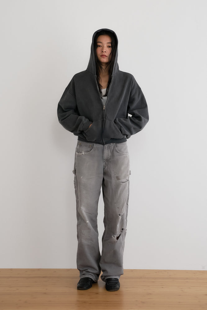 
                  
                    60's Faded Zip hoodie / Chacoal Gray
                  
                