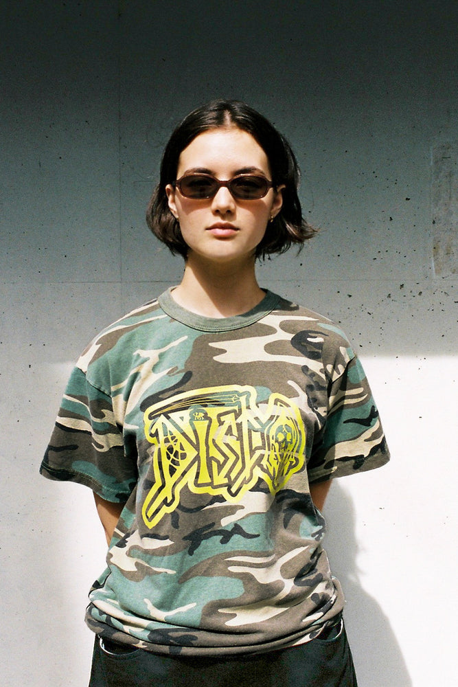 
                  
                    Faded Camo DISCO Tee / CONNIE COSTAS
                  
                