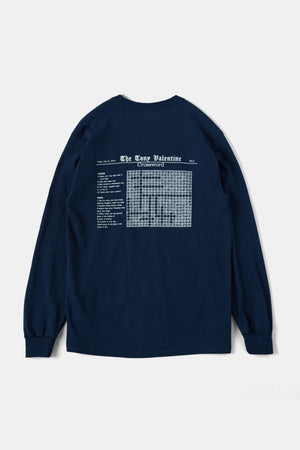 
                  
                    Crossword L/S Tee Navy / Tony Valentine NYC
                  
                