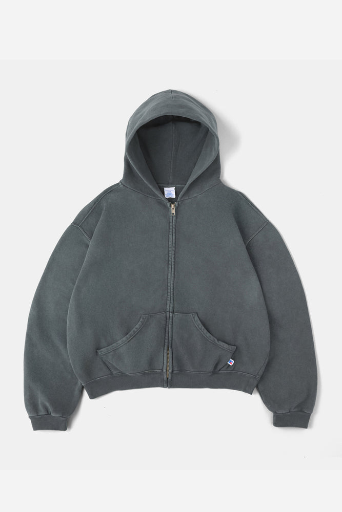 60's Faded Zip hoodie / Chacoal Gray