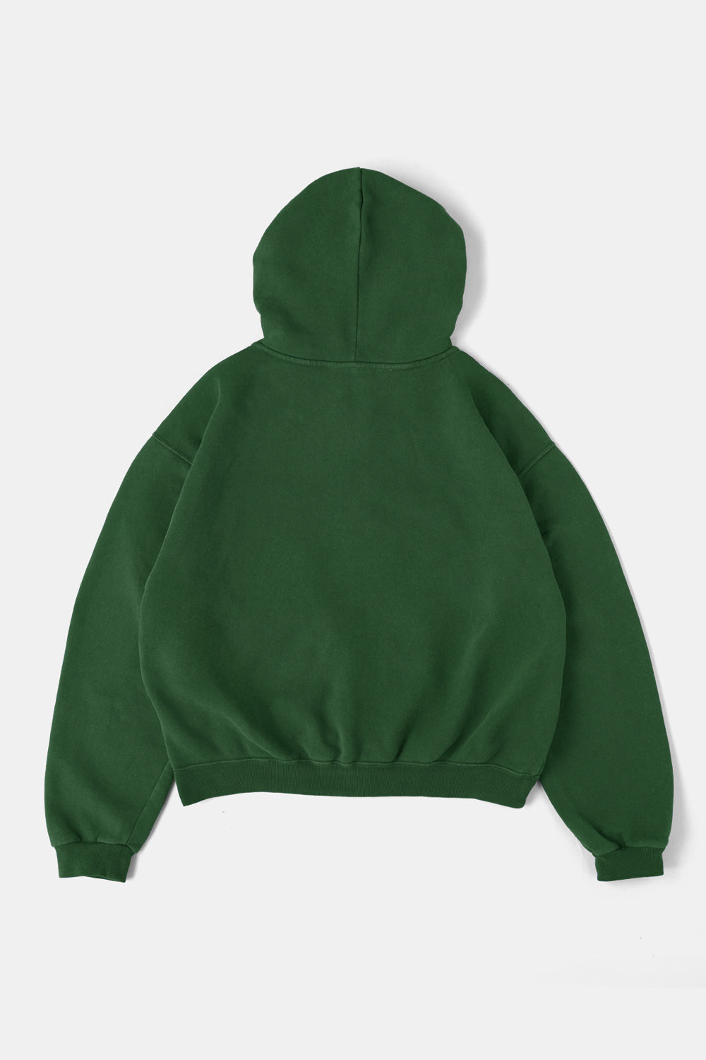 60's Faded Zip hoodie /  Forest Green