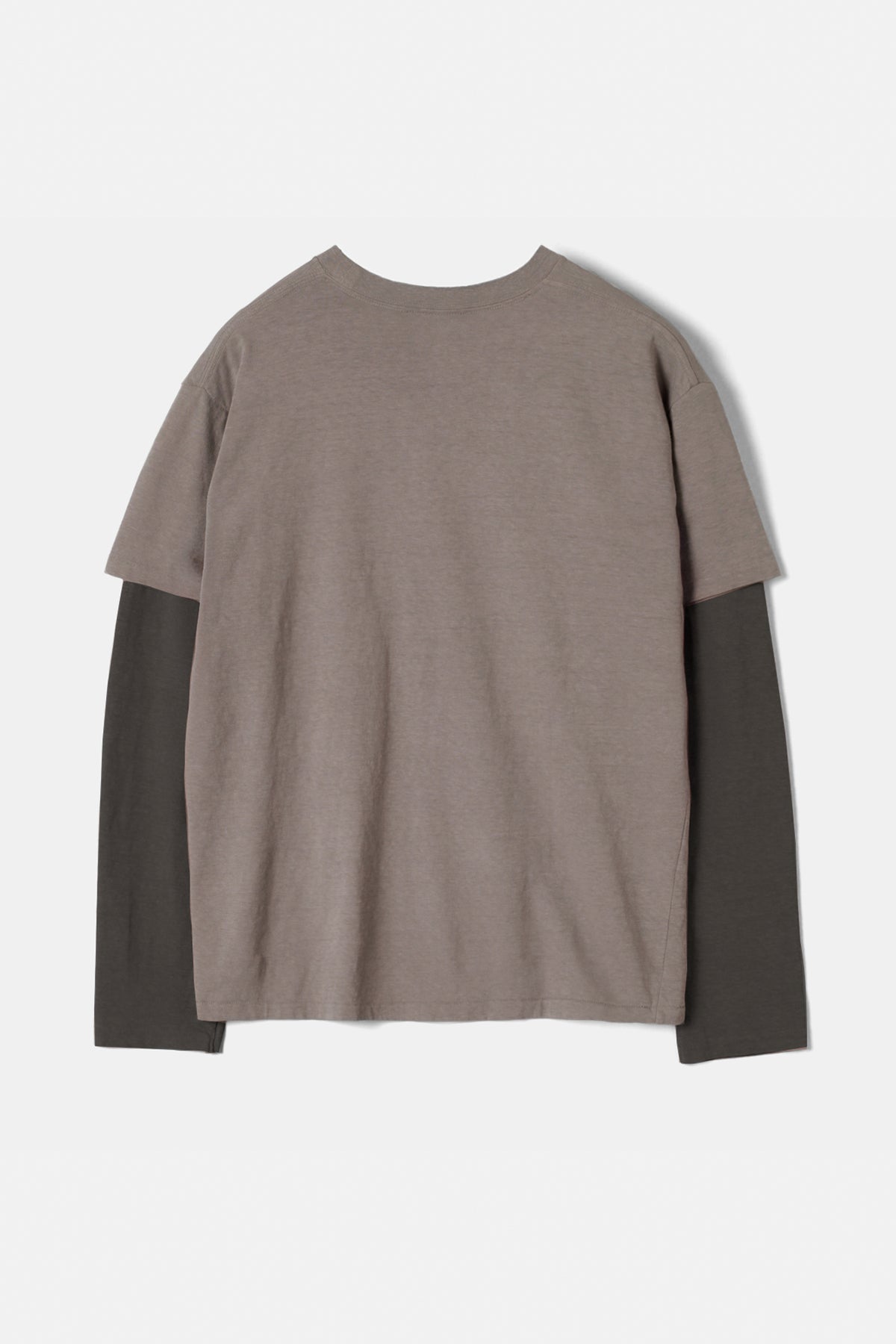 Faded Blank Layered Tee Inspired by the '60s and '70s / Purple Grey