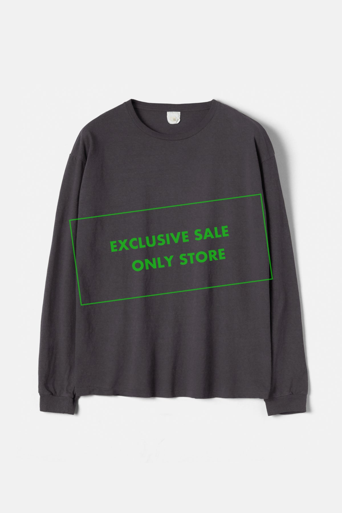 Faded Blank L/S Tee Inspired by the '60s and '70s / Navy Grey