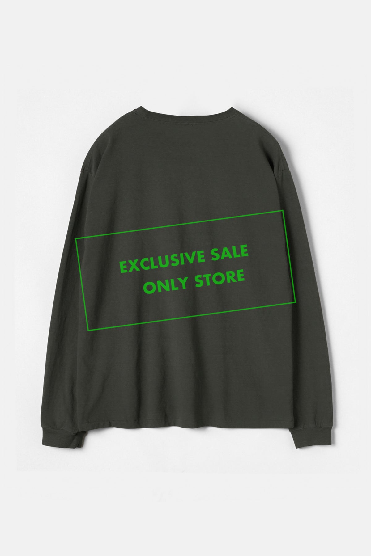 Faded Blank Long-Sleeve Tee Inspired by the ’60s and ’70s / Olive Grey