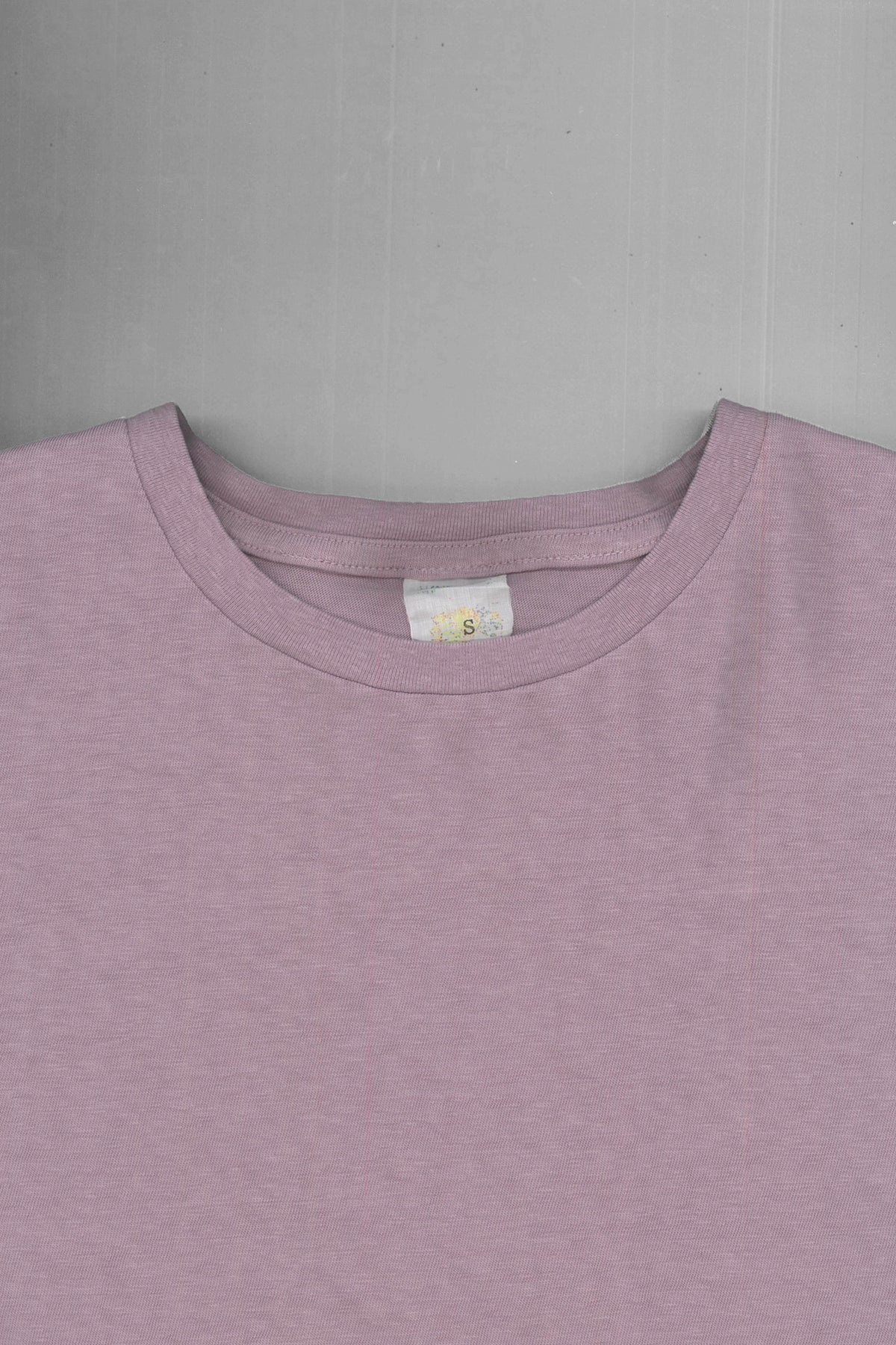 Faded Blank S/S tee inspired by the ’60s and ’70s / Dusty Pink