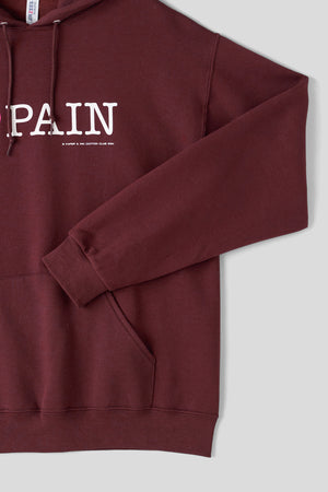 
                  
                    I ♡ PAIN Hoodie Burgundy / Paper & Ink Cotton Club
                  
                