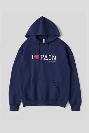 
                  
                    I ♡ PAIN Hoodie Navy / Paper & Ink Cotton Club
                  
                