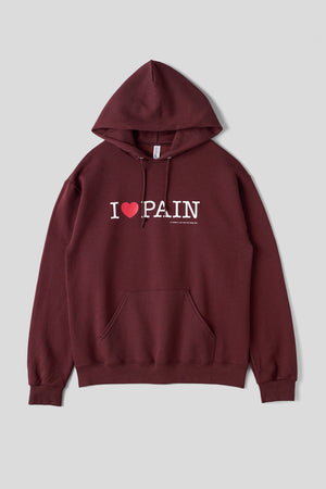 
                  
                    I ♡ PAIN Hoodie Burgundy / Paper & Ink Cotton Club
                  
                