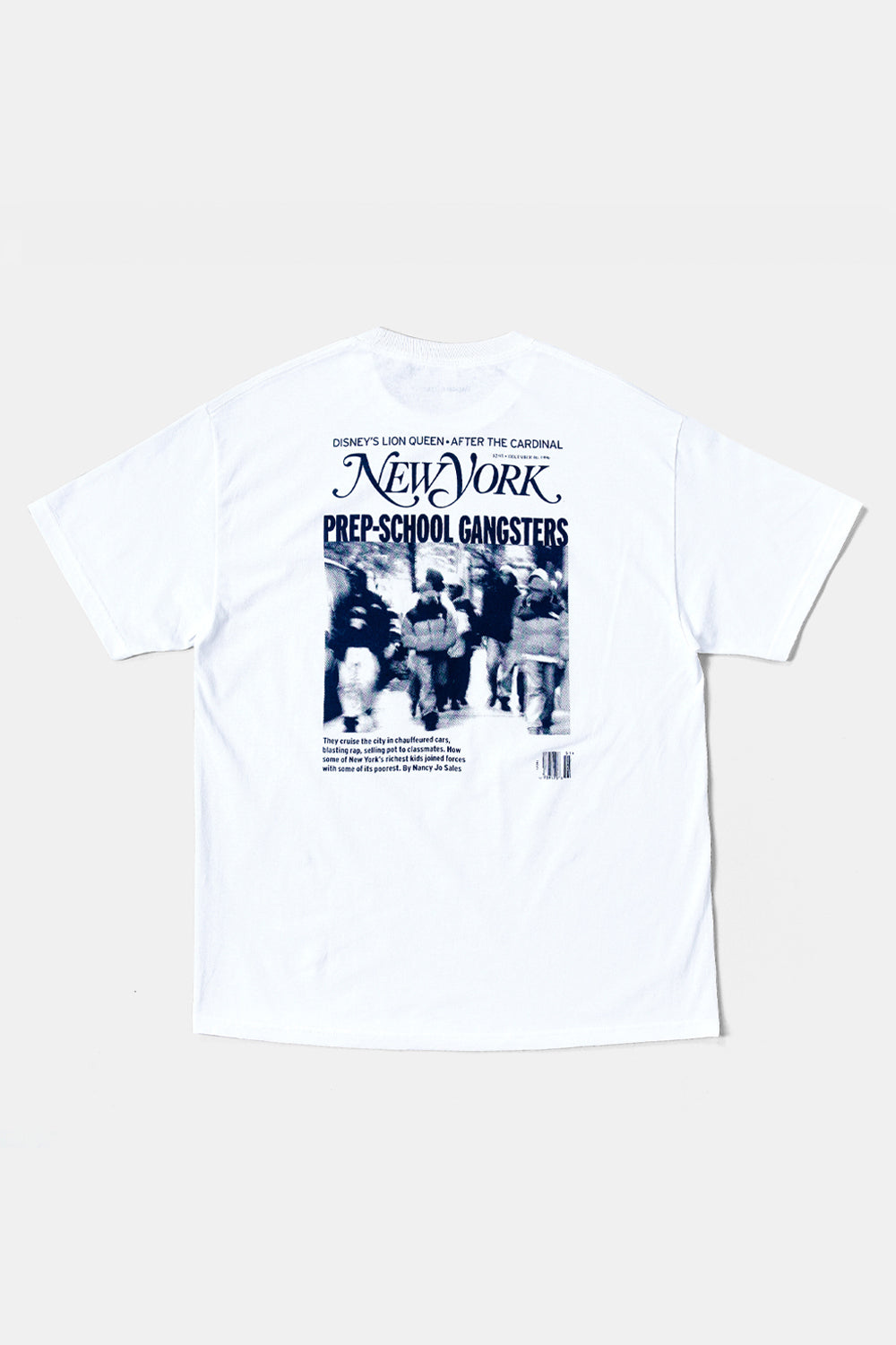 PREP-SCHOOL GANGSTER Tee - White / Paper & Ink Cotton Club