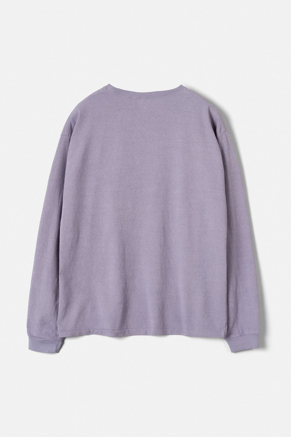Faded Blank L/S tee inspired by the ’60s and ’70s / Soft Violet
