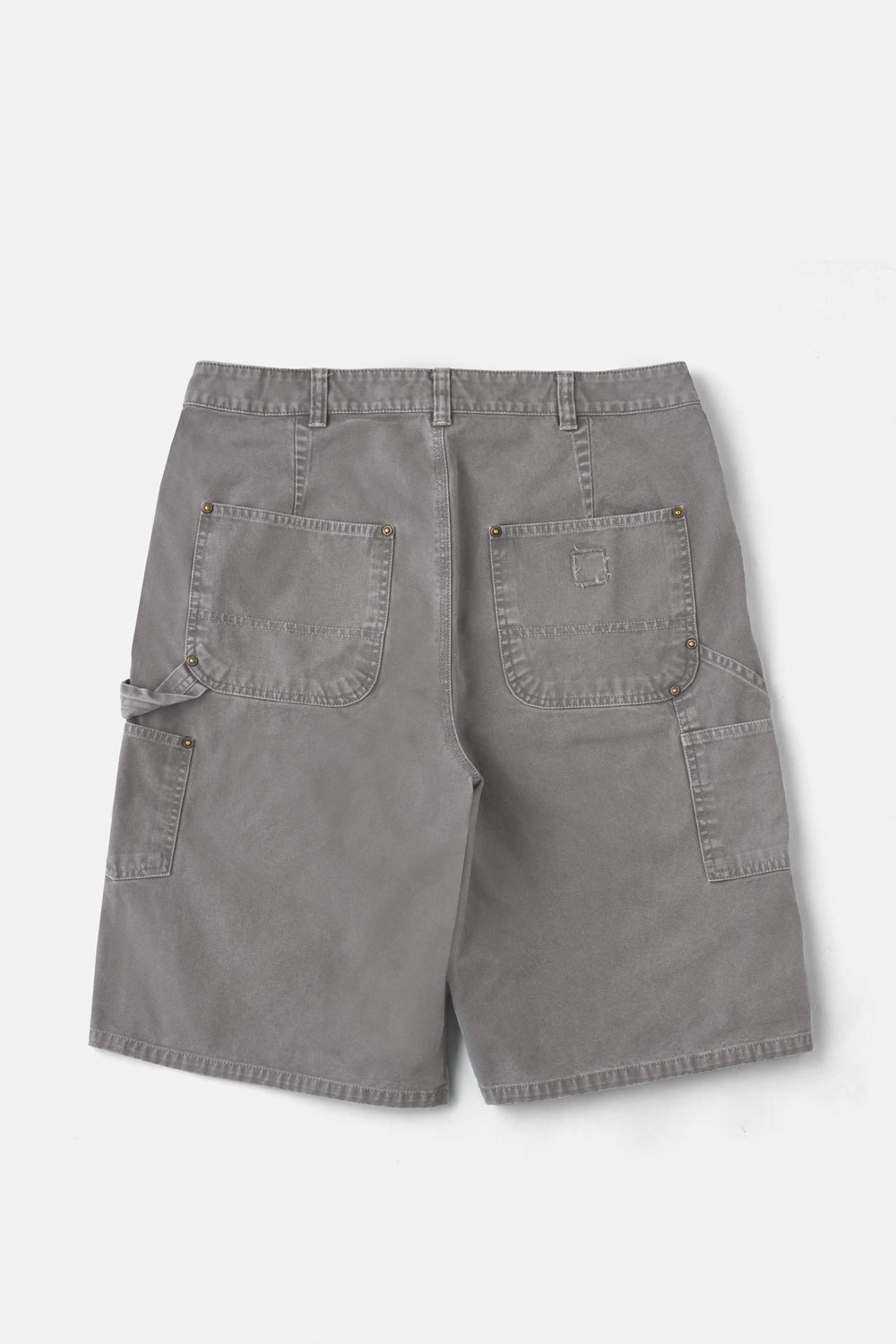 Distressed Double Knee Shorts Ver.2 / Stone