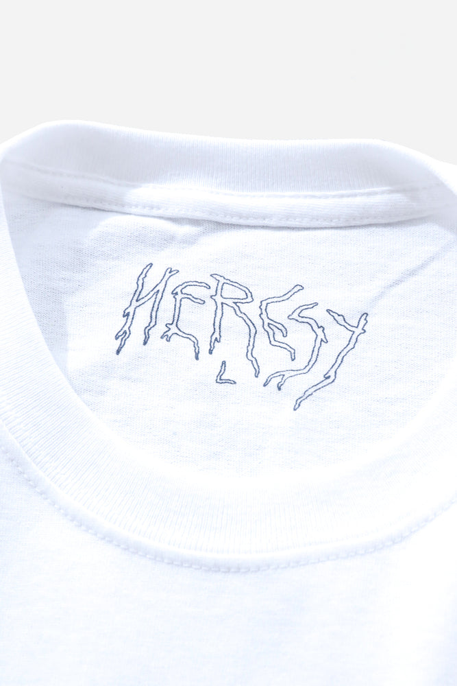 
                  
                    HERESY S/S Tee (WHT)
                  
                