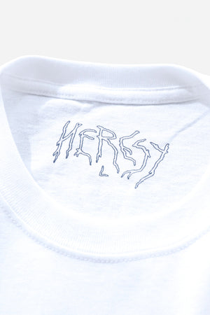 
                  
                    HERESY S/S Tee (WHT)
                  
                