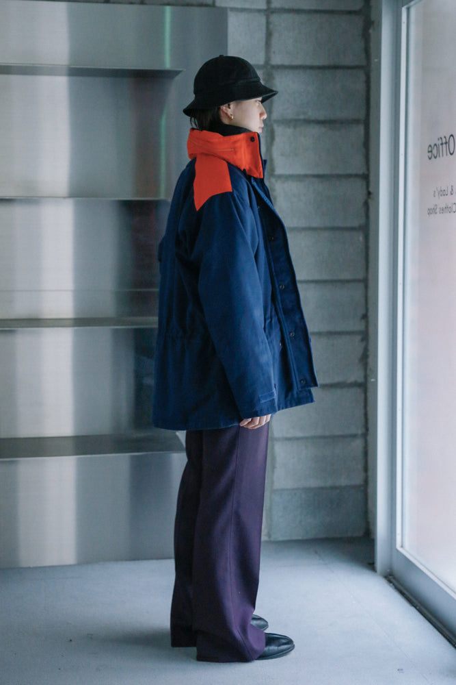 
                  
                    Italian Military Navy x Orange Parka JKT
                  
                