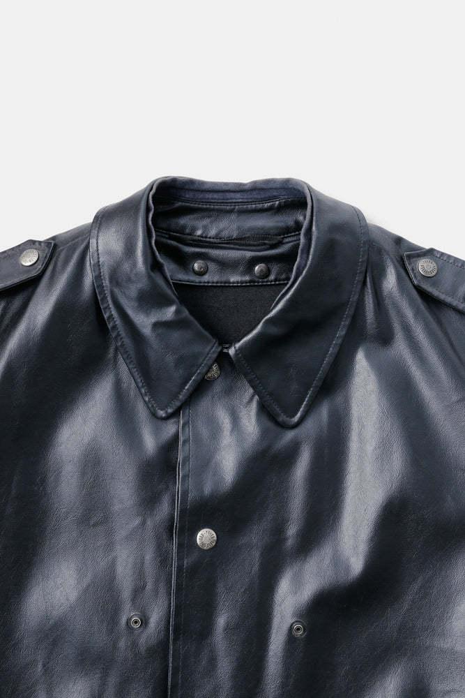 
                  
                    80's Swiss Fireman Fuax Leather Coat
                  
                